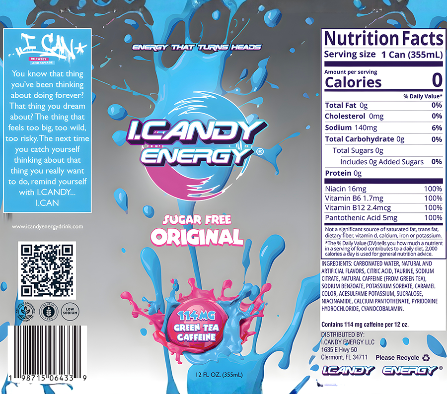 Sugar Free Original can label