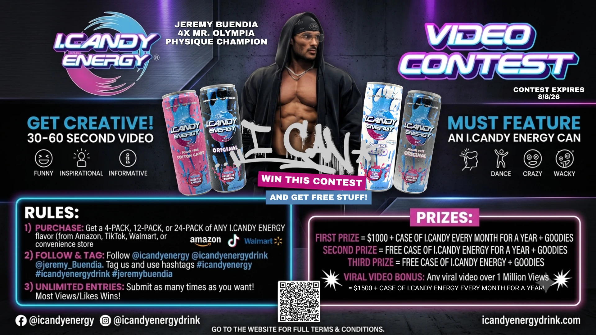 iCandy Energy Video Contest — make a video, win cash & prizes